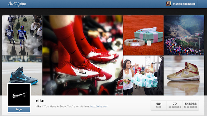 nike instagram profile