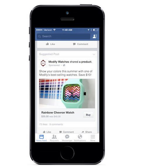 buy button facebook