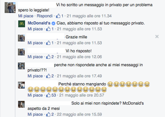 DM senza risposta