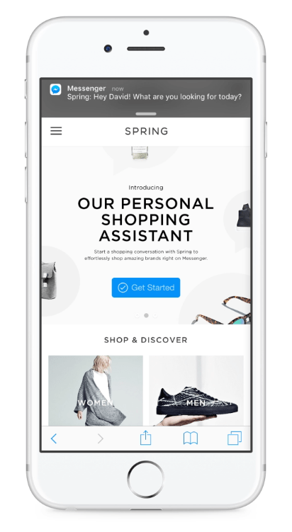 Facebook personal shopper